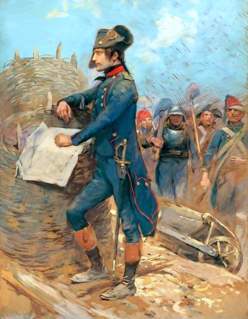 Napoleon Bonaparte in timpul asediului Toulonului