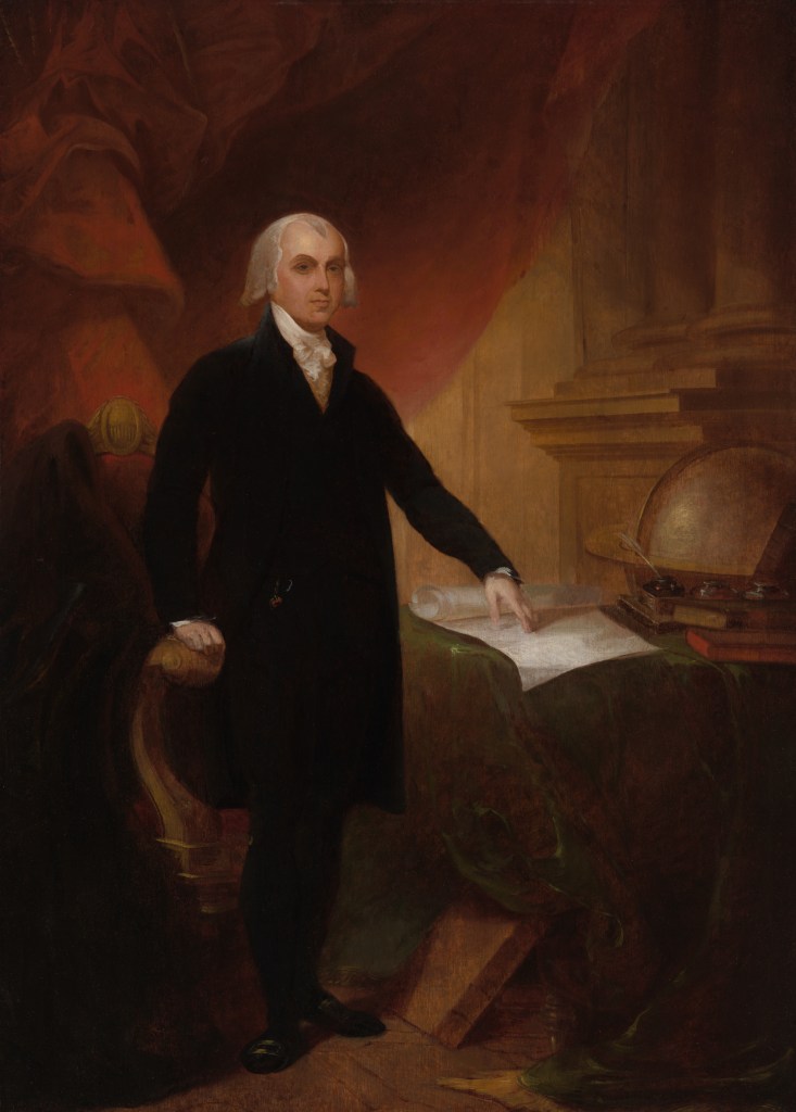 Un portret complet al presedintelui James Madison.